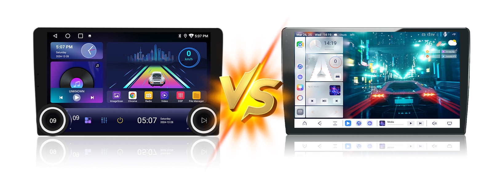 Android Car Radio vs. Dual Knob Car Radio