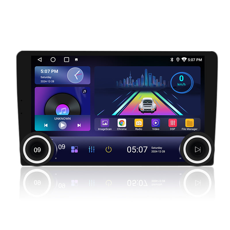 9/10 inch Double Knob Car Radio