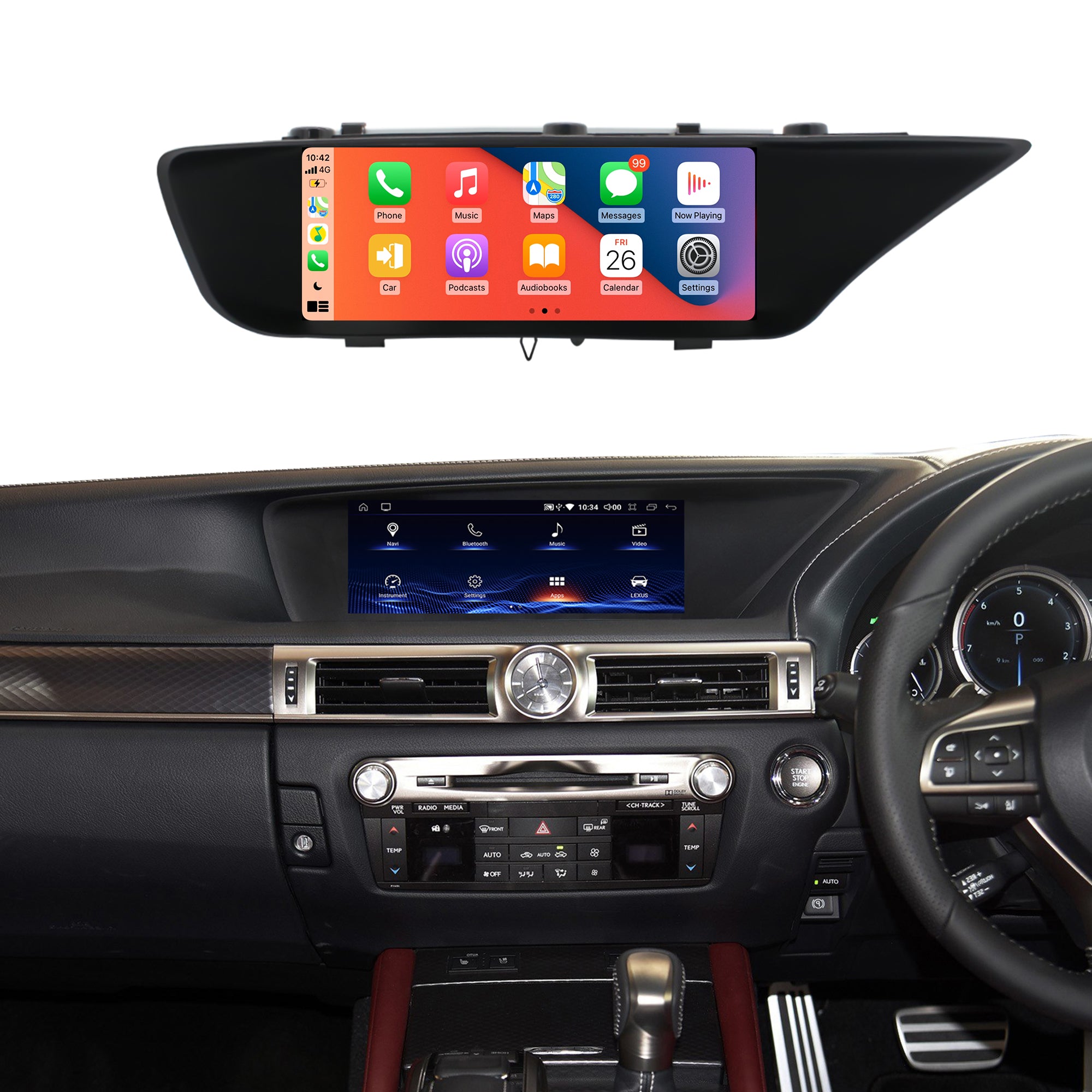 12.3 inch Lexus GS 2012-2020 RHD Android Carplay Head Unit