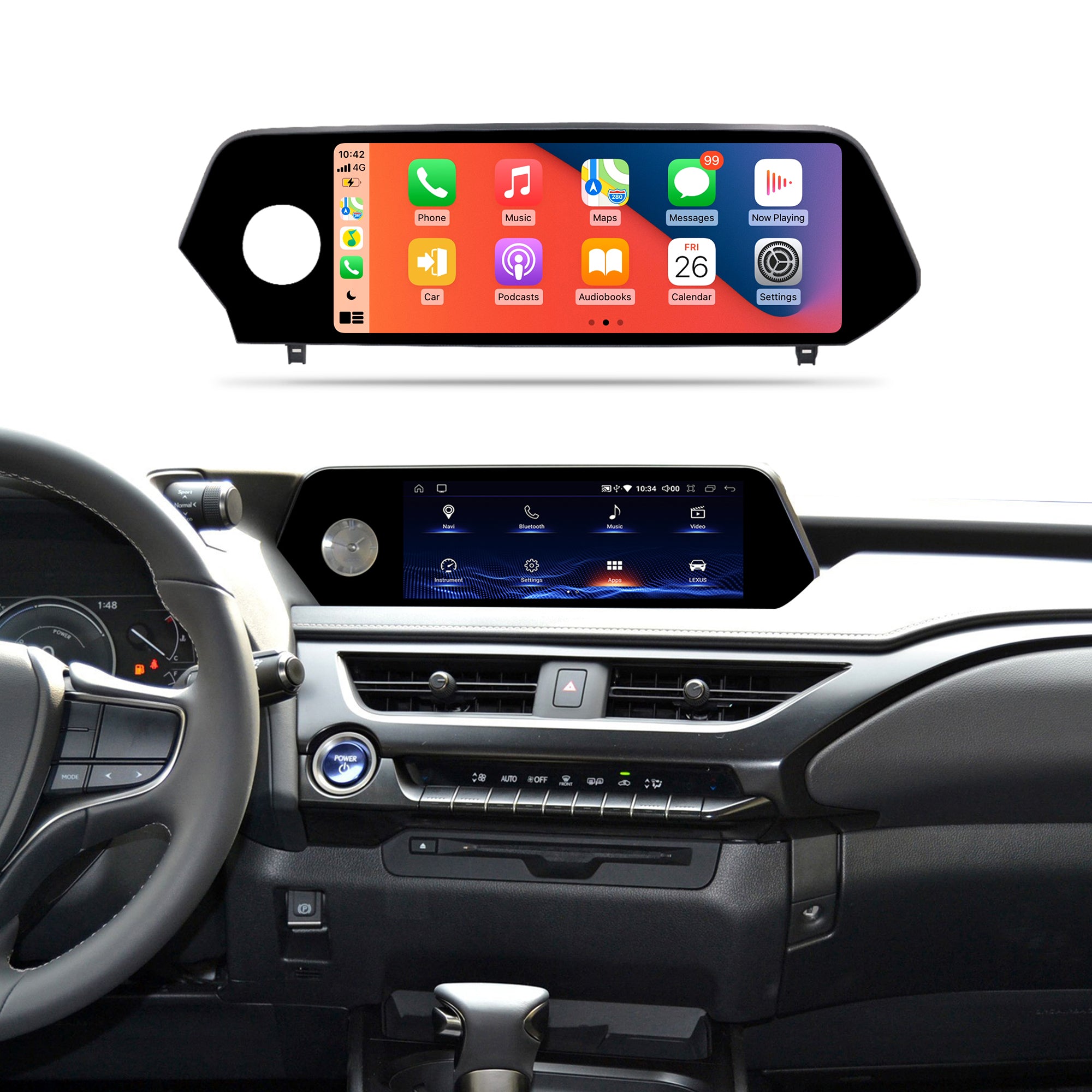 10.25 inch Lexus UX 2018-2021 LHD Android Carplay Head Unit