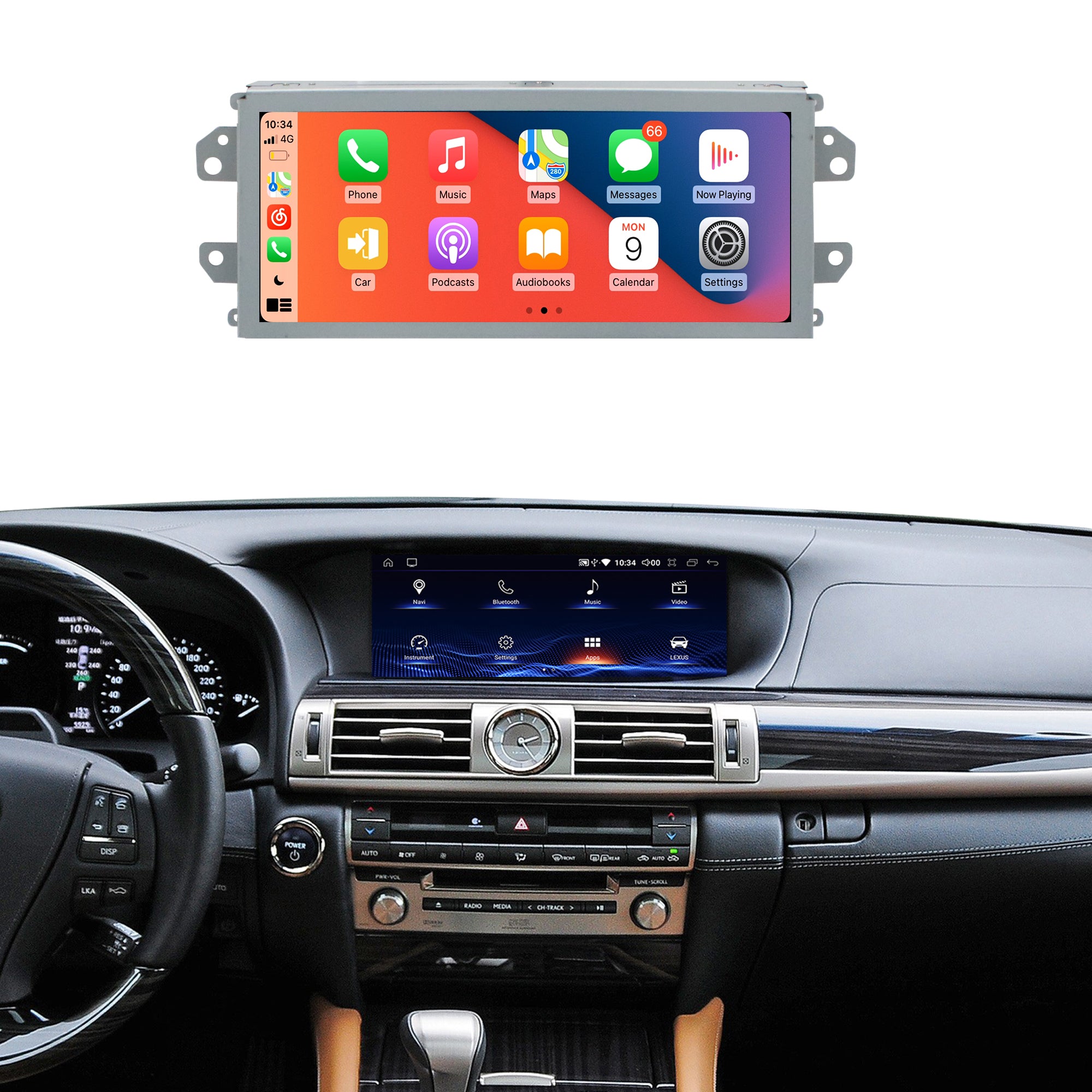 12.3 inch Lexus LS 2013-2019 Android Carplay Head Unit