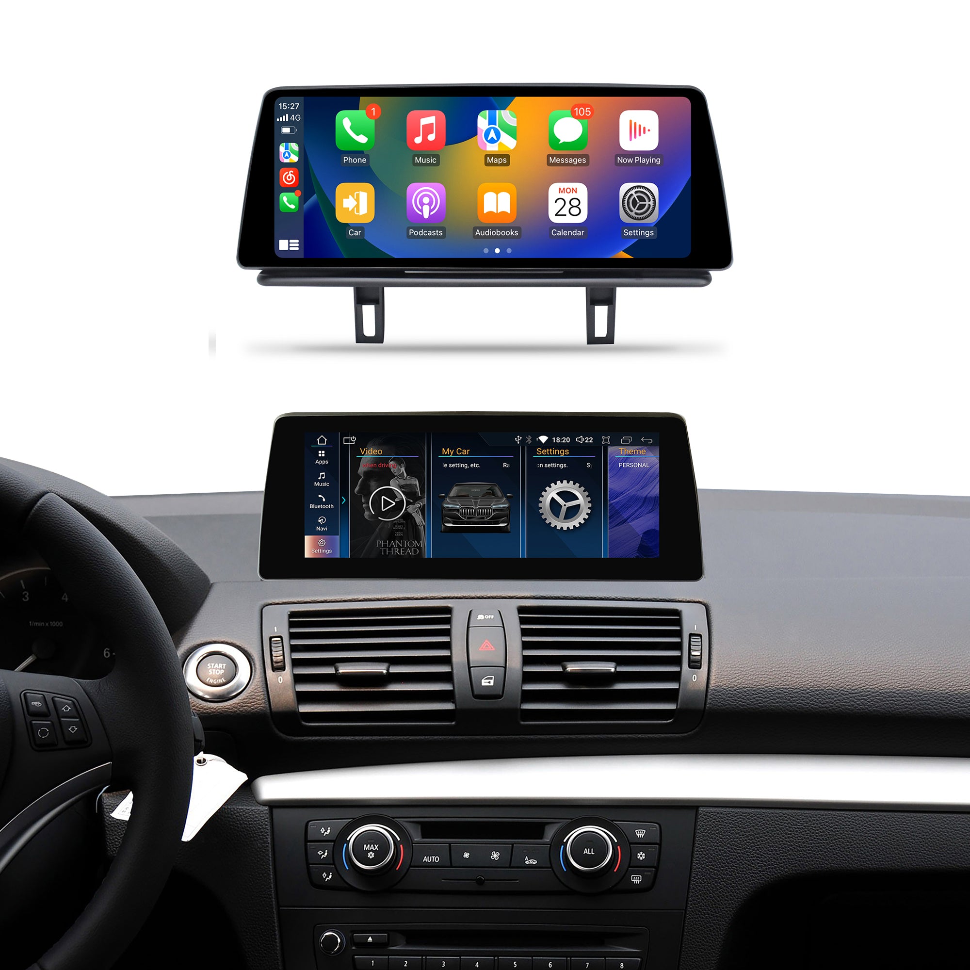 10.25 inch BMW 1 Series E81/E82/E87/E88 2004-2014 Android Car Touch Screen