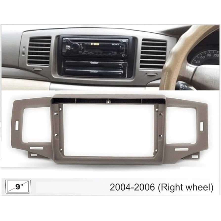 Toyota | Corolla | 2004-2007 | 9 Inch Car Frame Fascia | Car Radio Adapter Dash Panel Kit