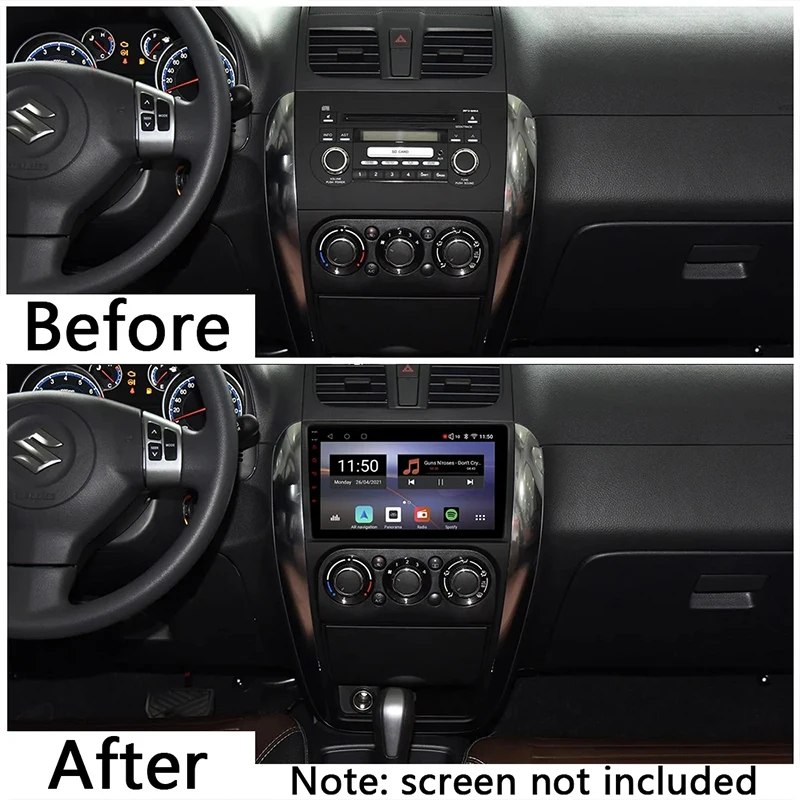 Suzuki | SX4 Fiat Sedici | 2005-2014 | 9 Inch Car Radio Adapter Dash Panel Kit