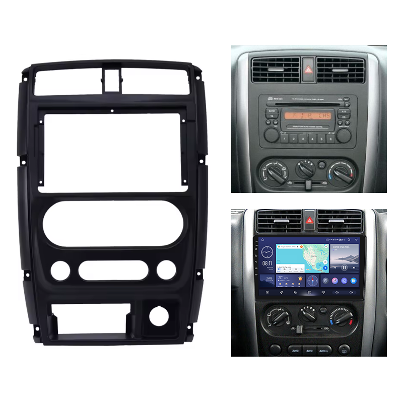 Suzuki | Jimny | 2007-2016 | 9 Inch Car Frame Fascia | Car Radio Adapter Dash Panel Kit