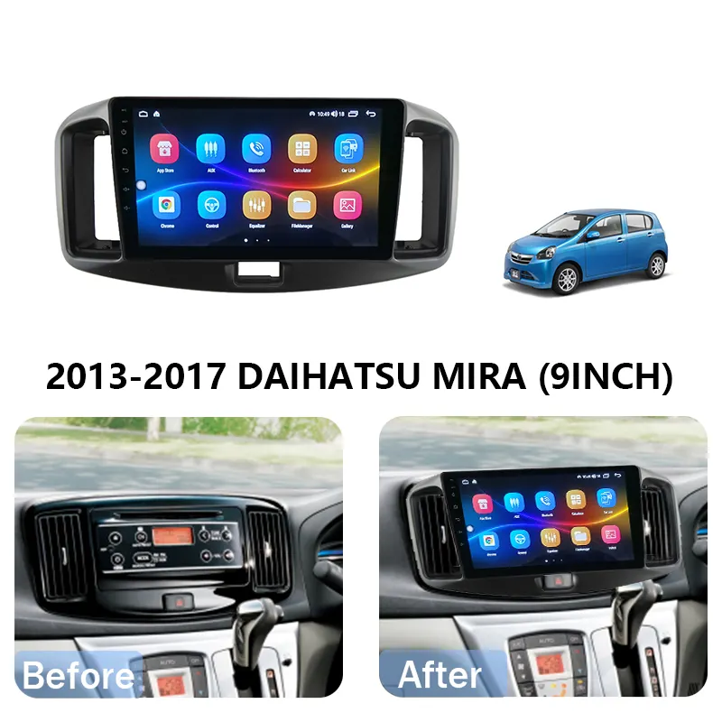 Toyota | Daihatsu | 2013-2017 | 9 Inch | Car Frame Fascia | Car Radio Adapter Dash Panel Kit