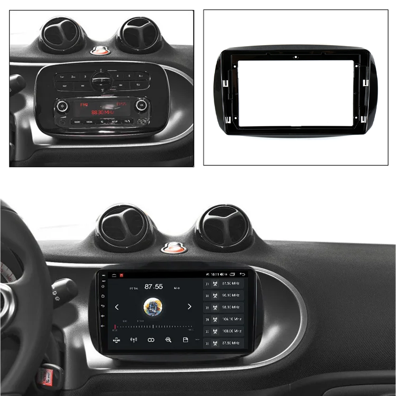 Volkswagen | Touareg | 2011-2017 | Kit de panel de radio de 9 pulgadas