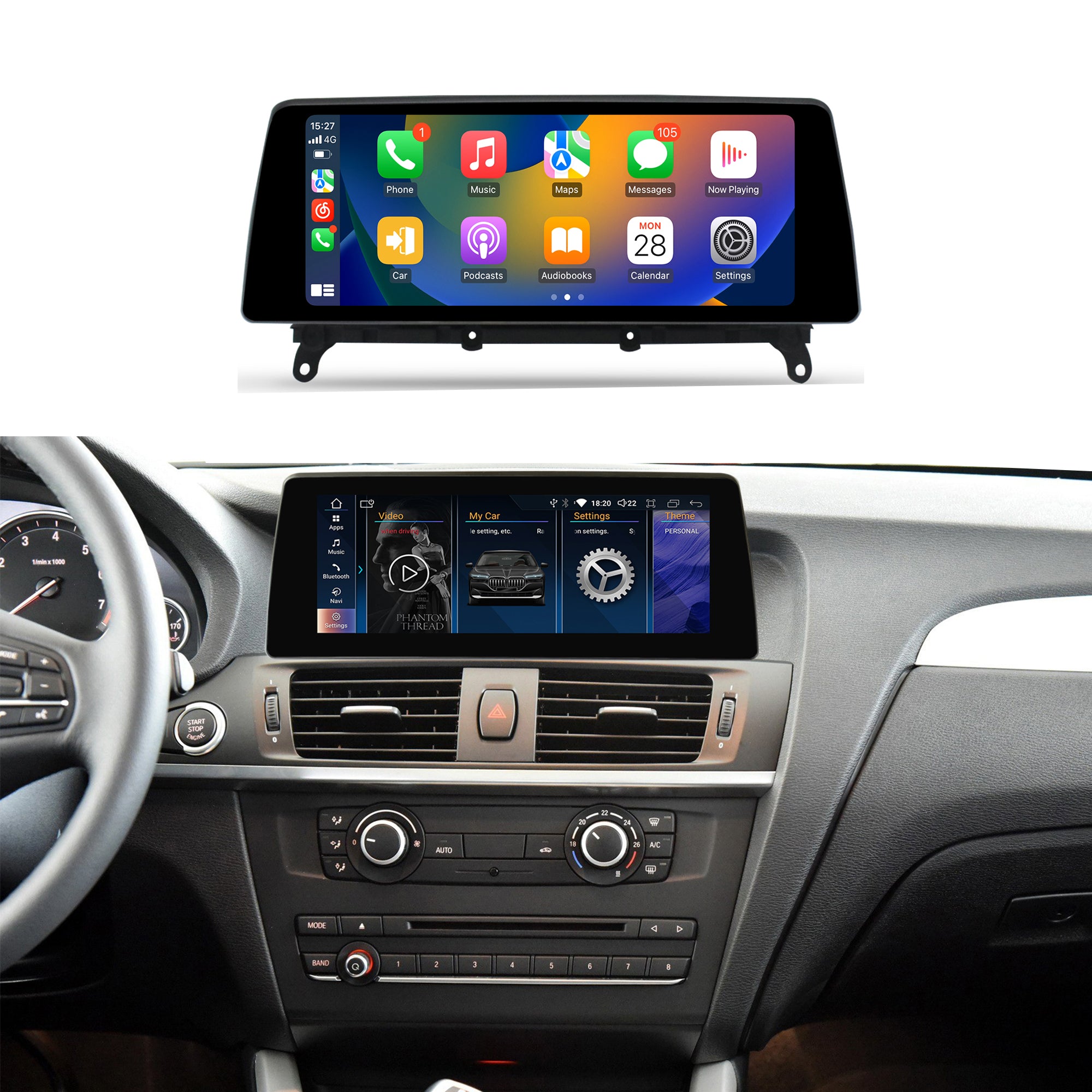 10.25 inch BMW X3/X4 F25/F26 2010-2018 Android Car Touch Screen