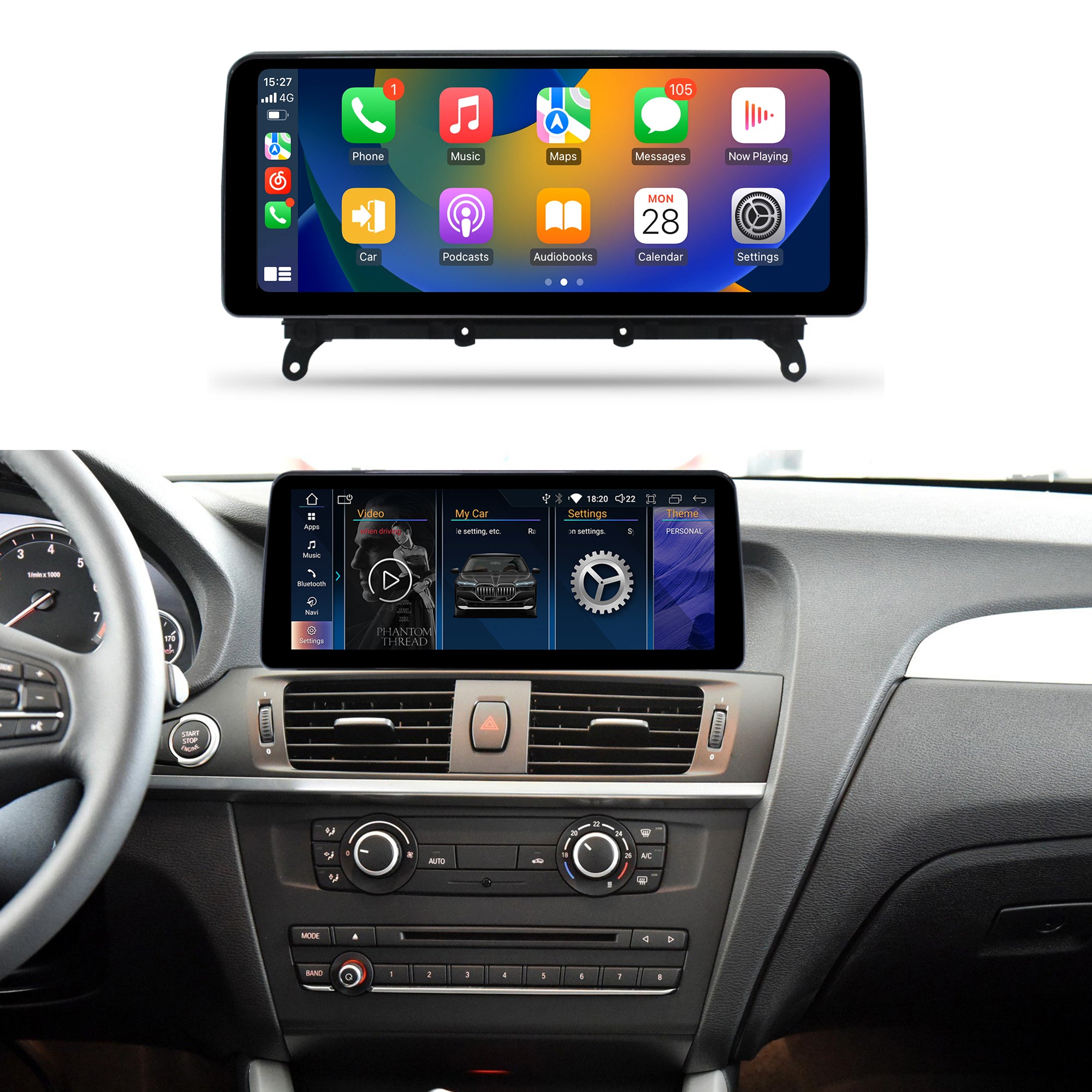 12.3 inch BMW X3/X4 F25/F26 2010-2018 Android Car Touch Screen