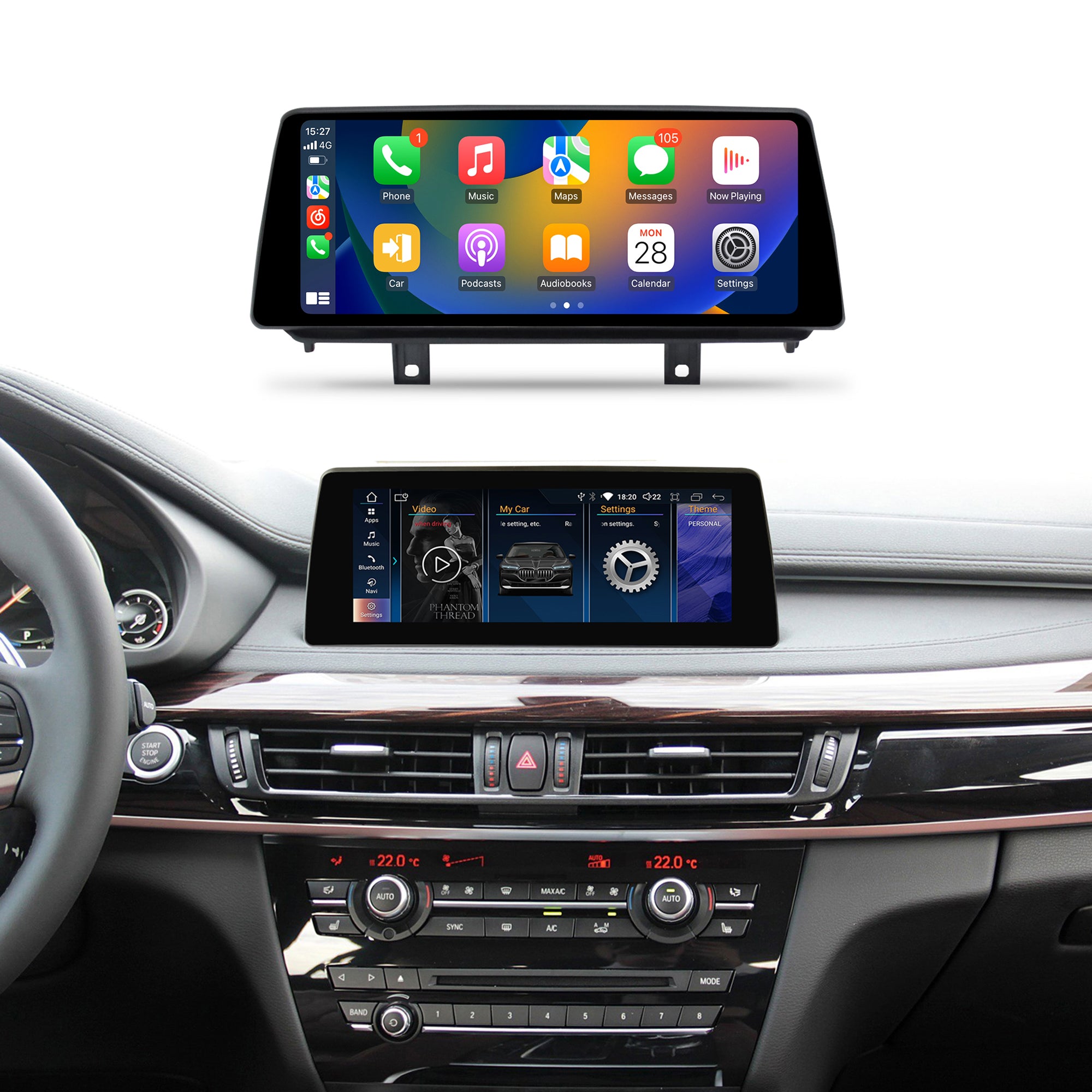 10.25 inch BMW X5/X6 F15/F16 2013-2019 Android Car Touch Screen