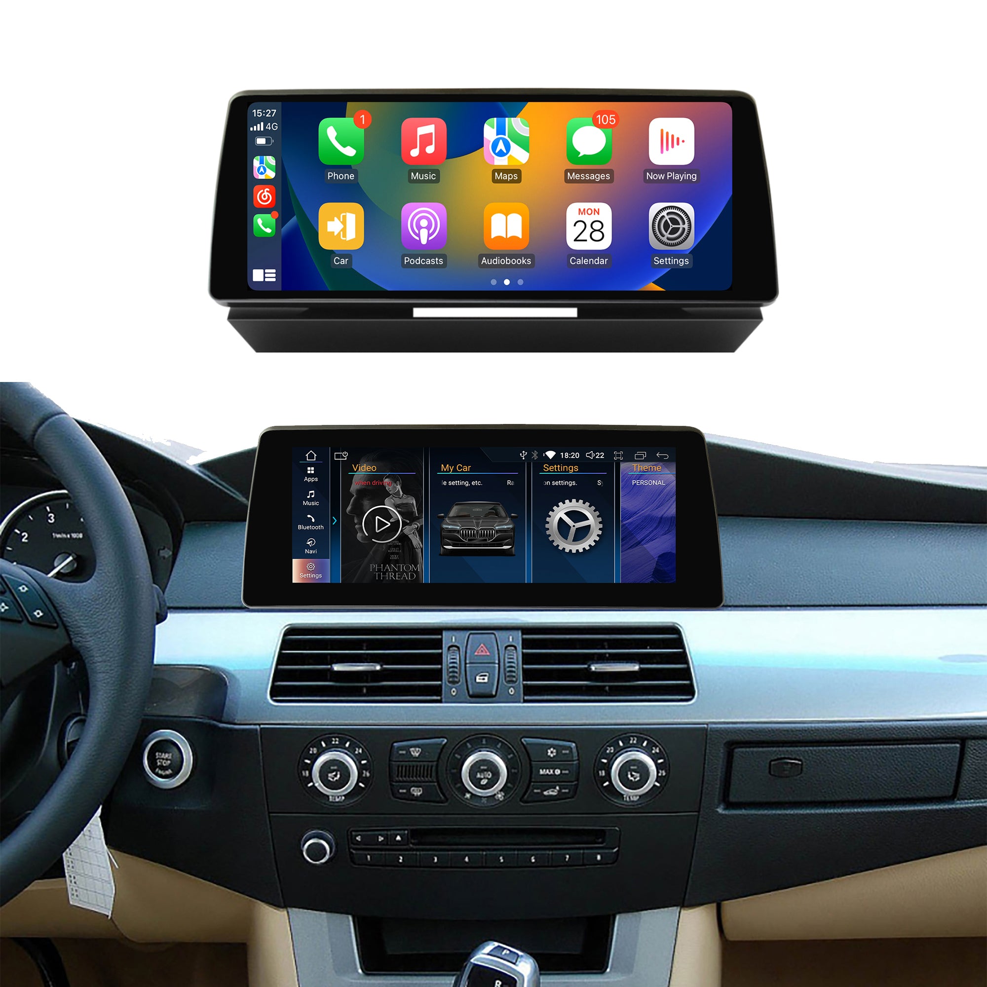 10.25 inch BMW 5 Series E60/E61 2003-2010 Android Car Touch Screen