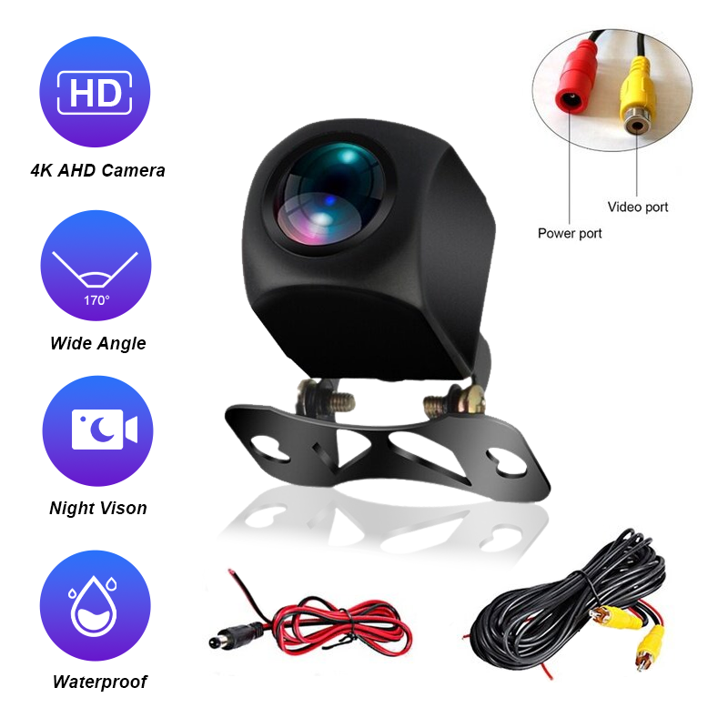 MCX AHD 170° Car Reverse Backup Rear View Camera 720P Waterproof Night ...