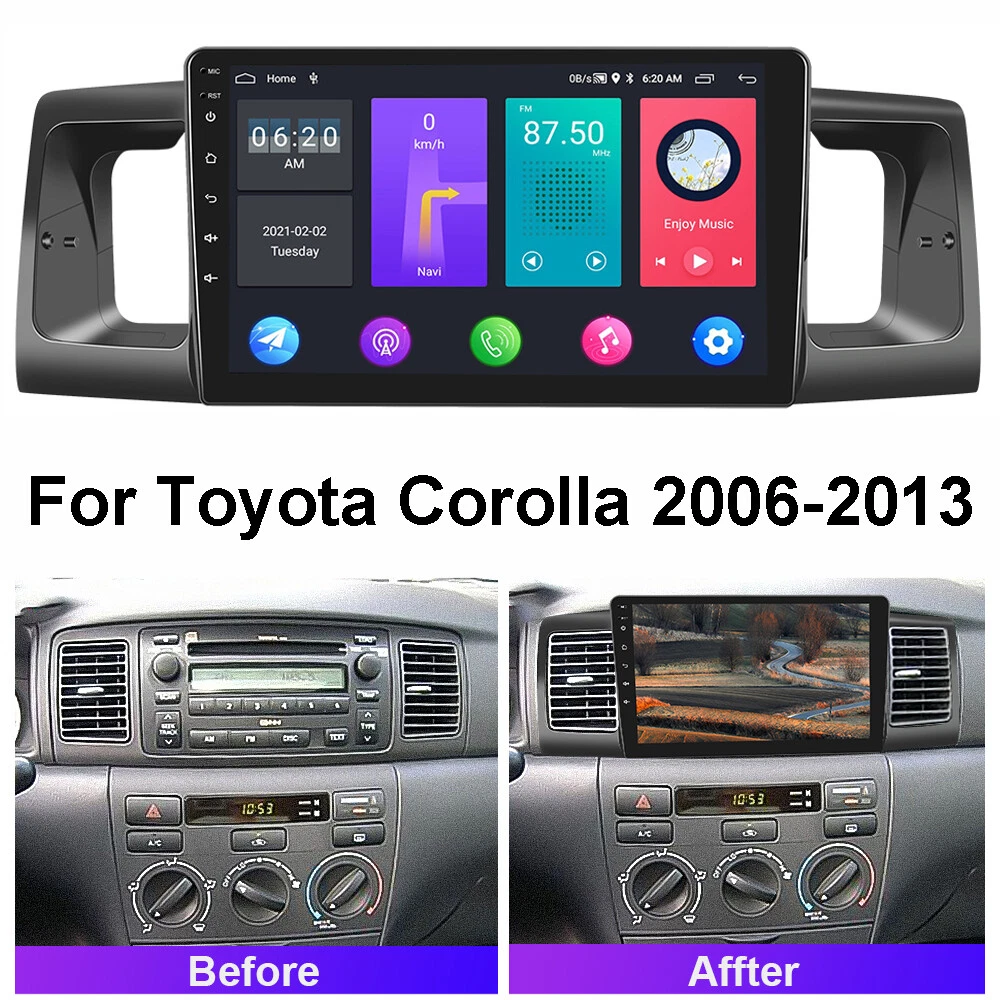 Toyota | Corolla | 2003-2013 | 9 Inch Car Frame Fascia | Car Radio Adapter Dash Panel Kit