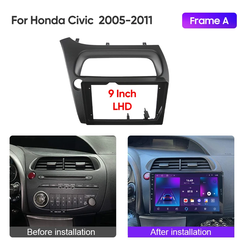 HONDA CIVIC 2006-2011 9 INCH CAR FRAME KIT