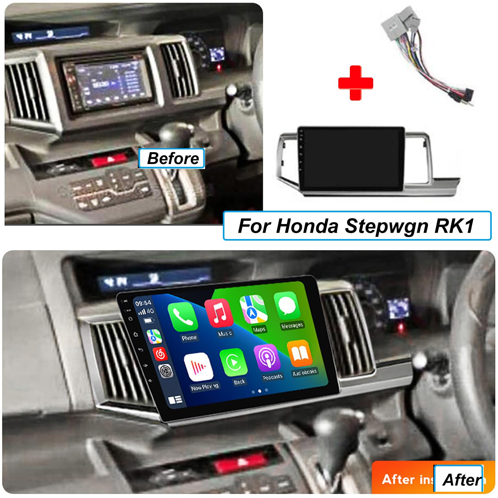 Honda Stepwgn carplay car radio panel kit