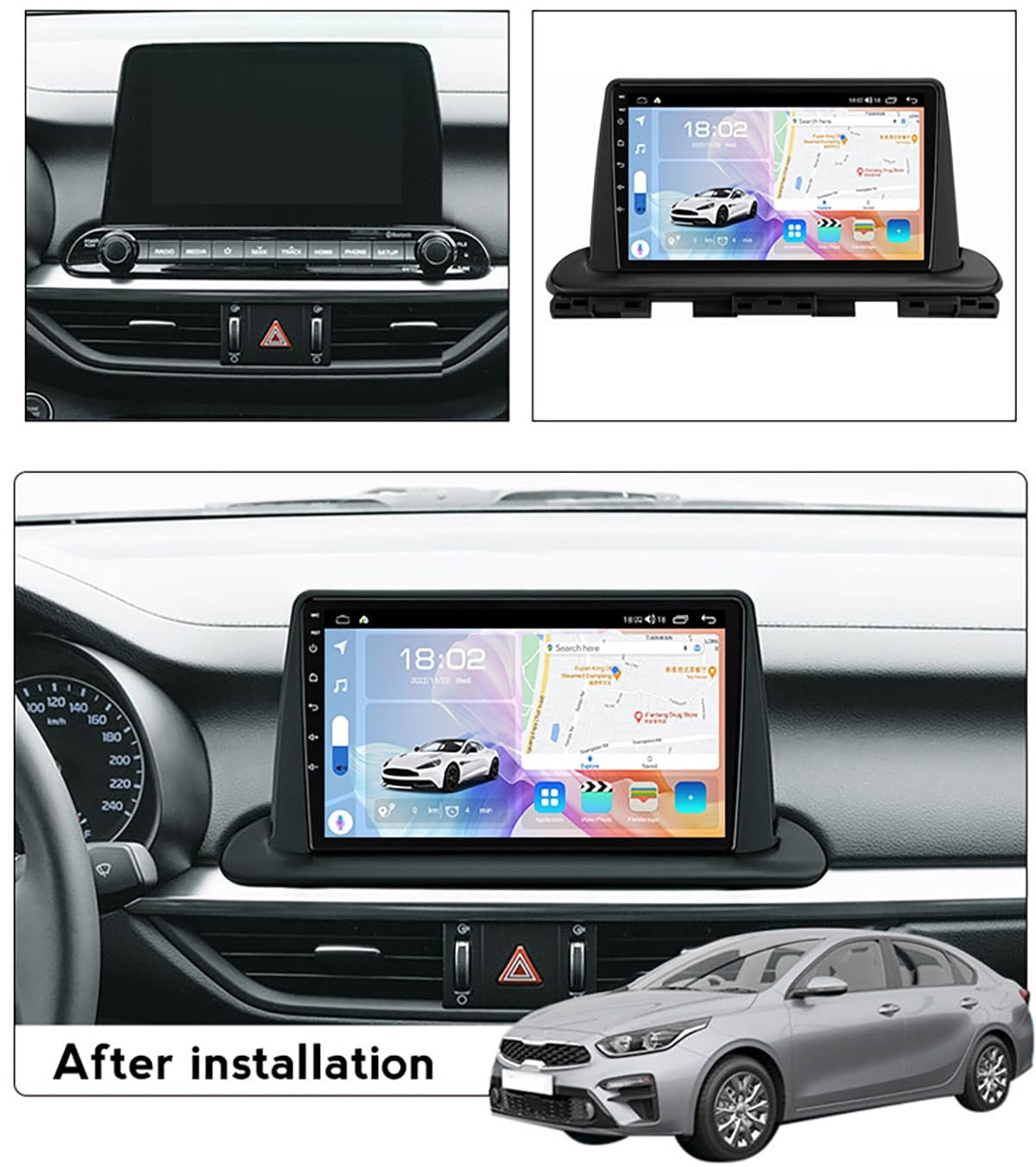 Kia Cerato car frame kit fascia