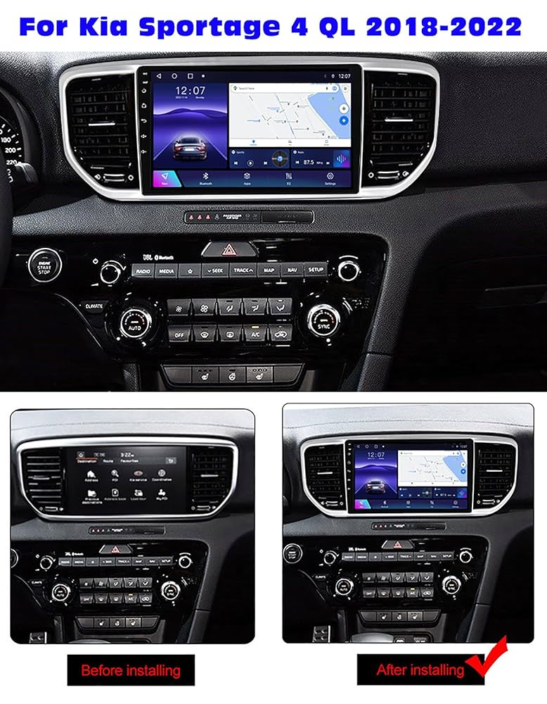 Kia Sportage 2018 car radio frame panel