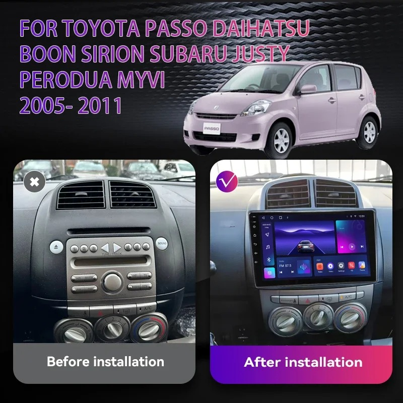 Toyota passo car frame