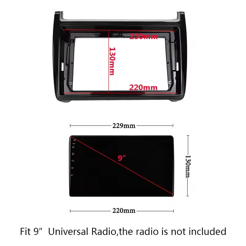 Vw polo 2005 car radio frame kit
