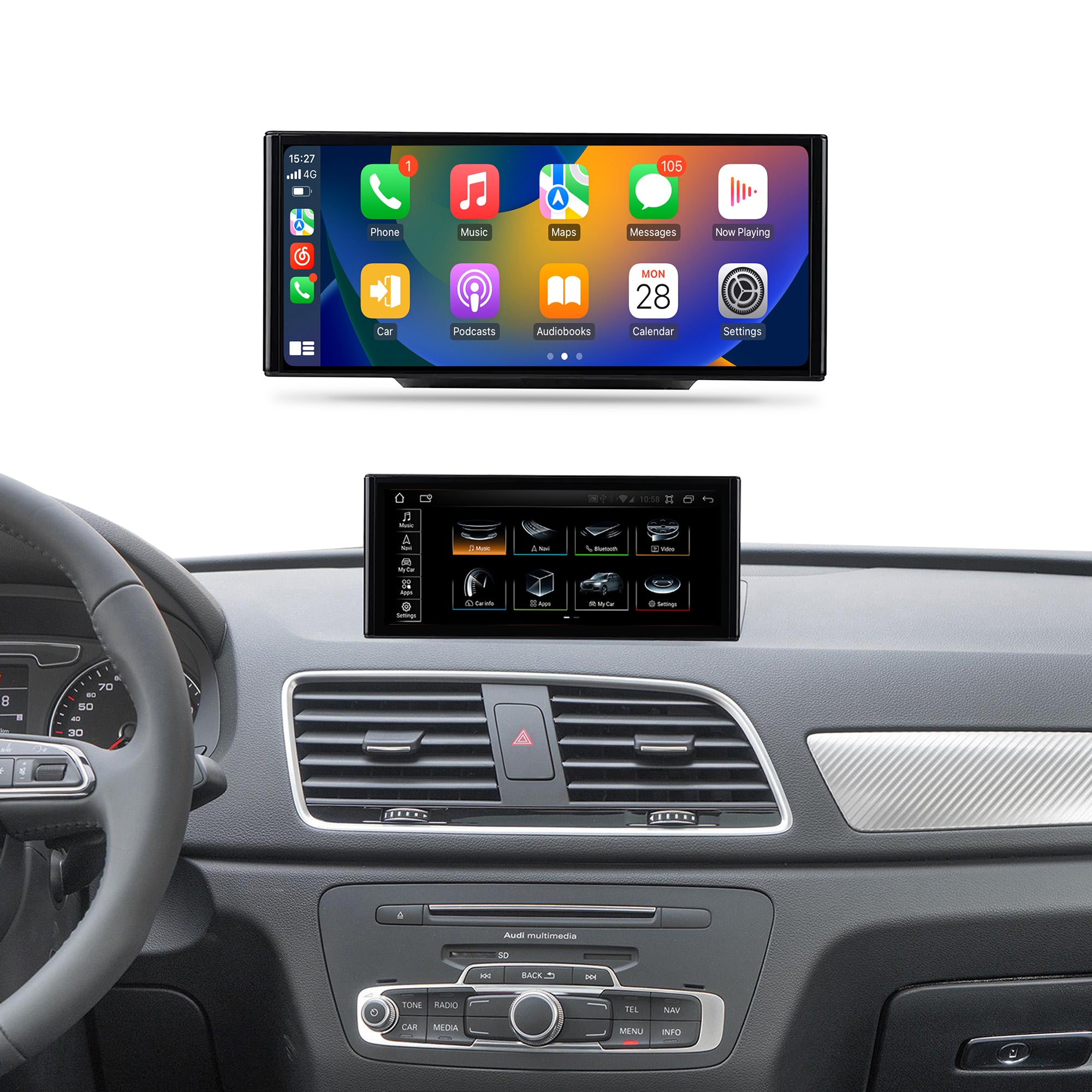 10.25 inch Audi Q3 2012-2018 Android Car Touch Screen – MCX Carplayer