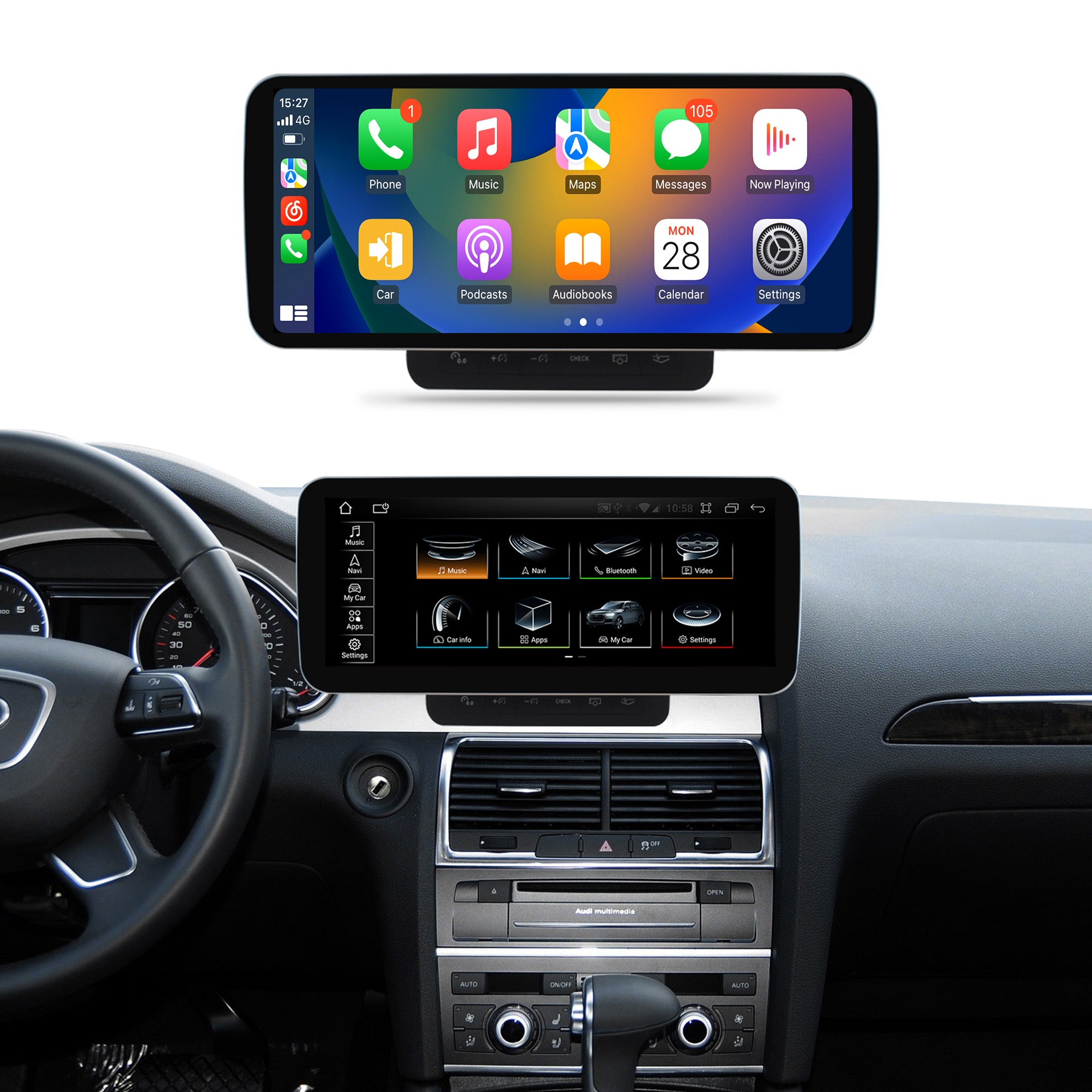 	
audi q7 wireless android auto