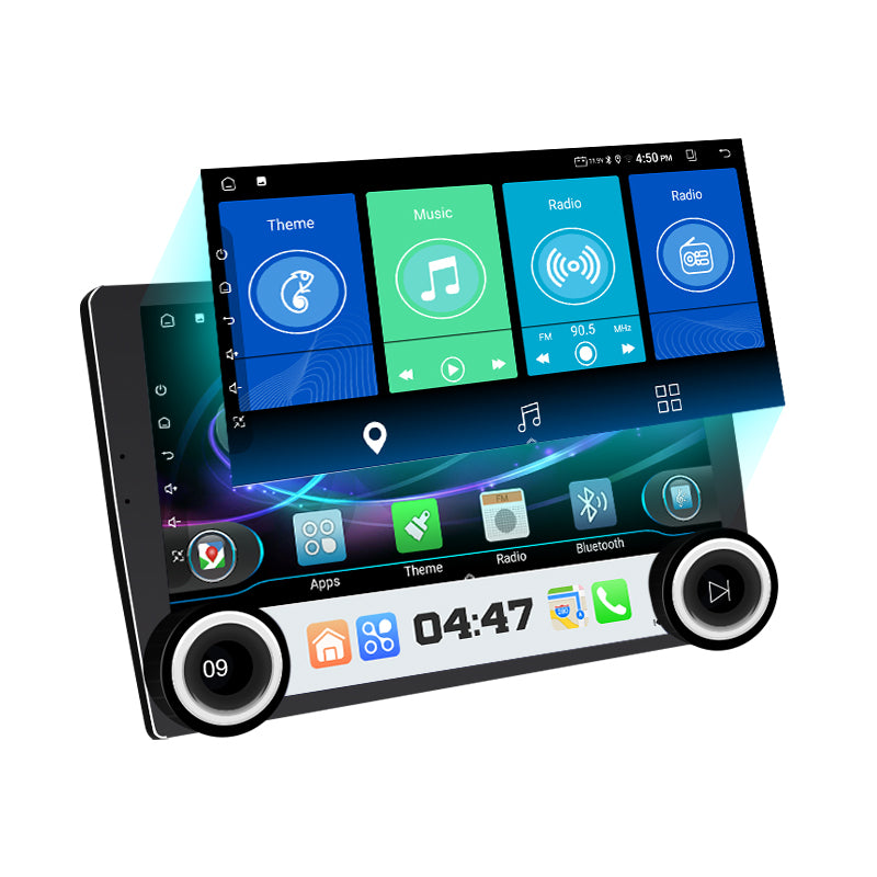 MCX M10 9/10 Inch Universal Double Knob Head Unit with Volume Knob