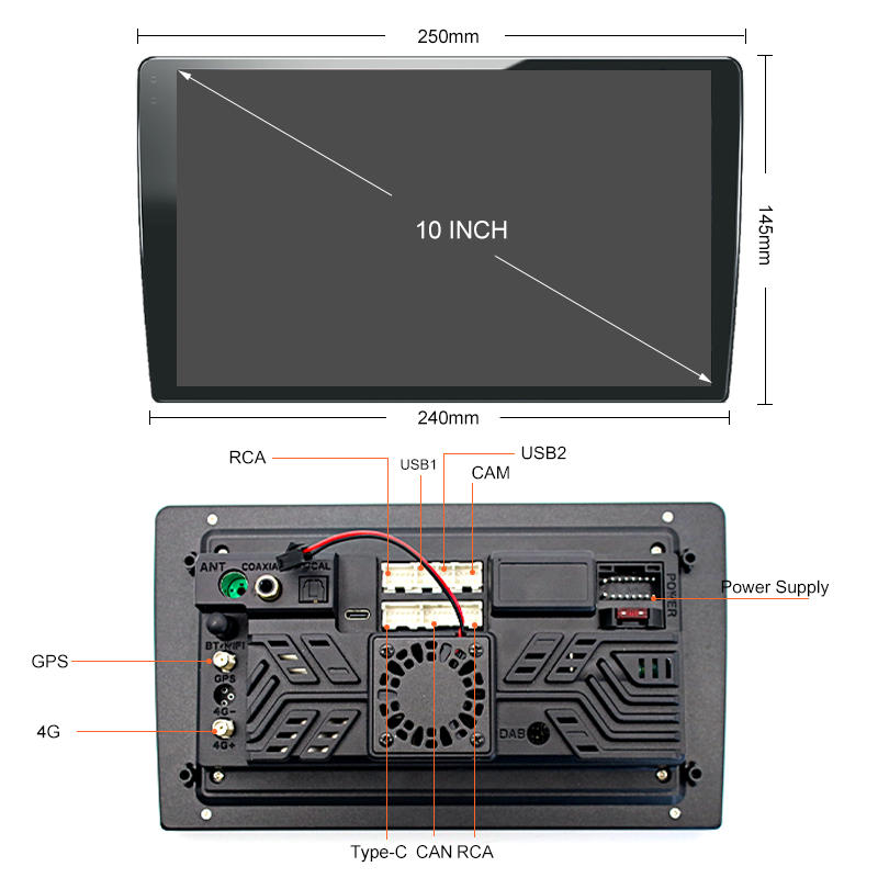 bluetooth touch screen for car