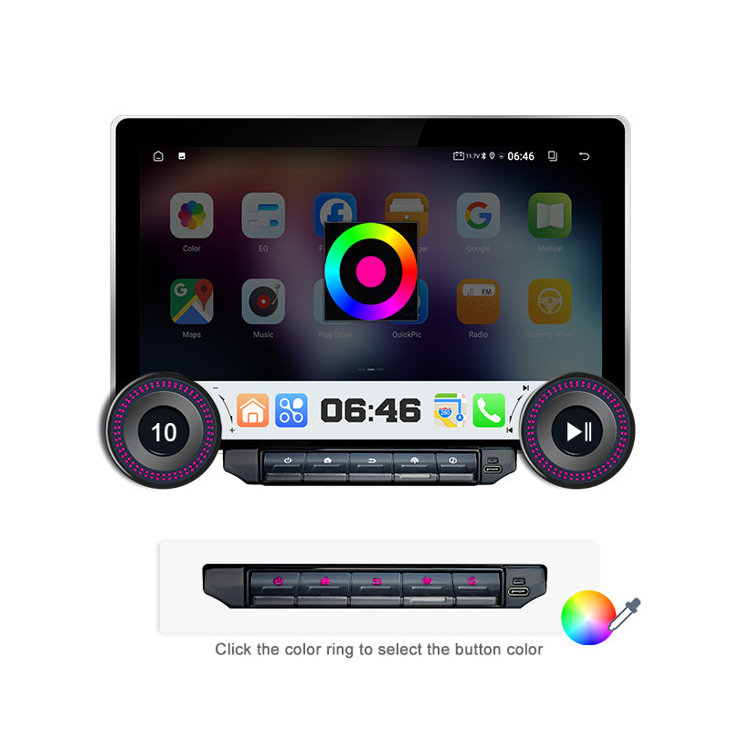 MCX P30 11.5 inch Dual Knob Universal Car Radio with Touch Buttons