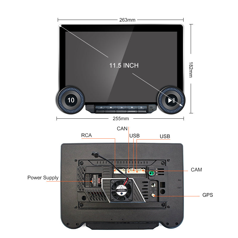 car multimedia player audio and video system