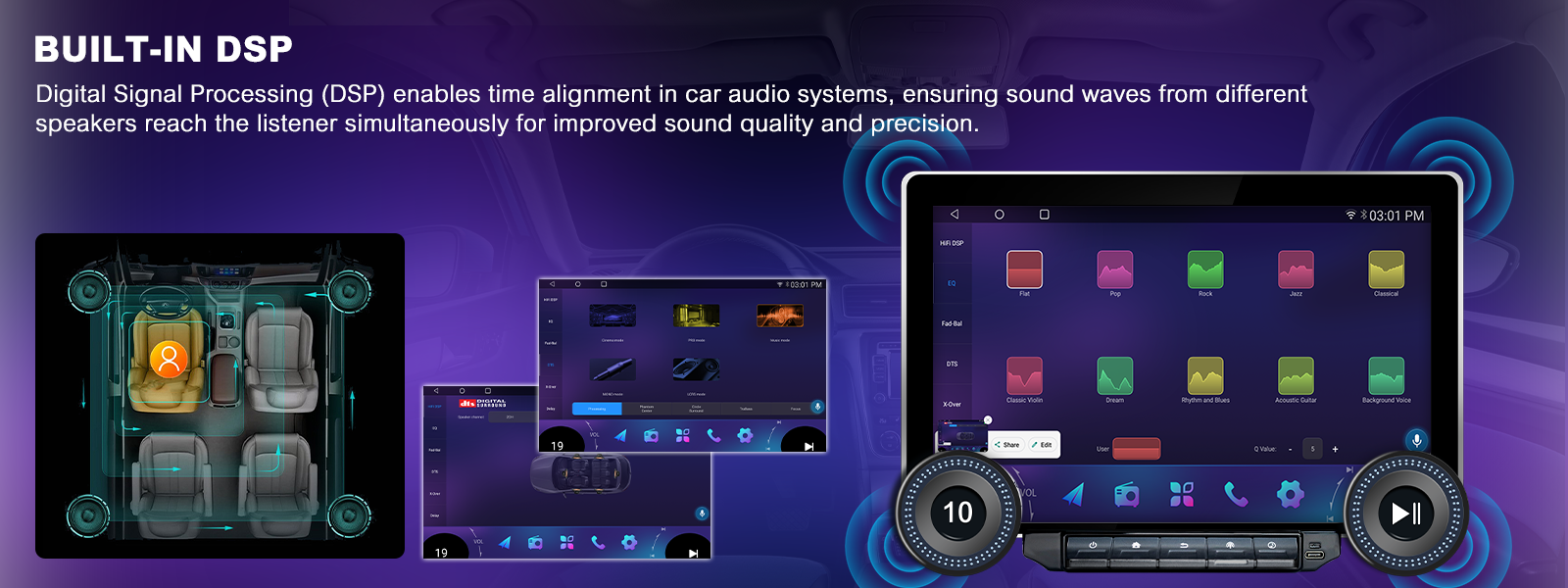 car radio with built in dsp