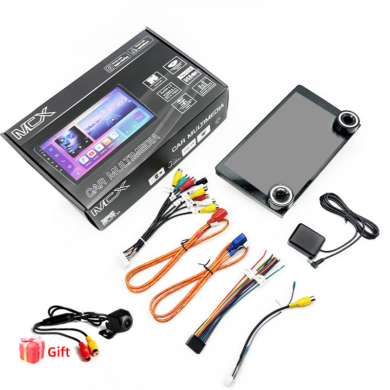 double din double knob car radio