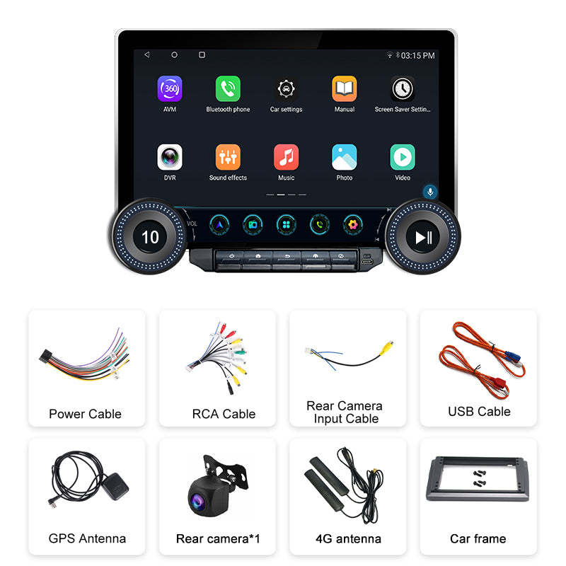 MCX PQ90 11.5 inch Qualcomm 360 Camera Double Knob Car Head Unit