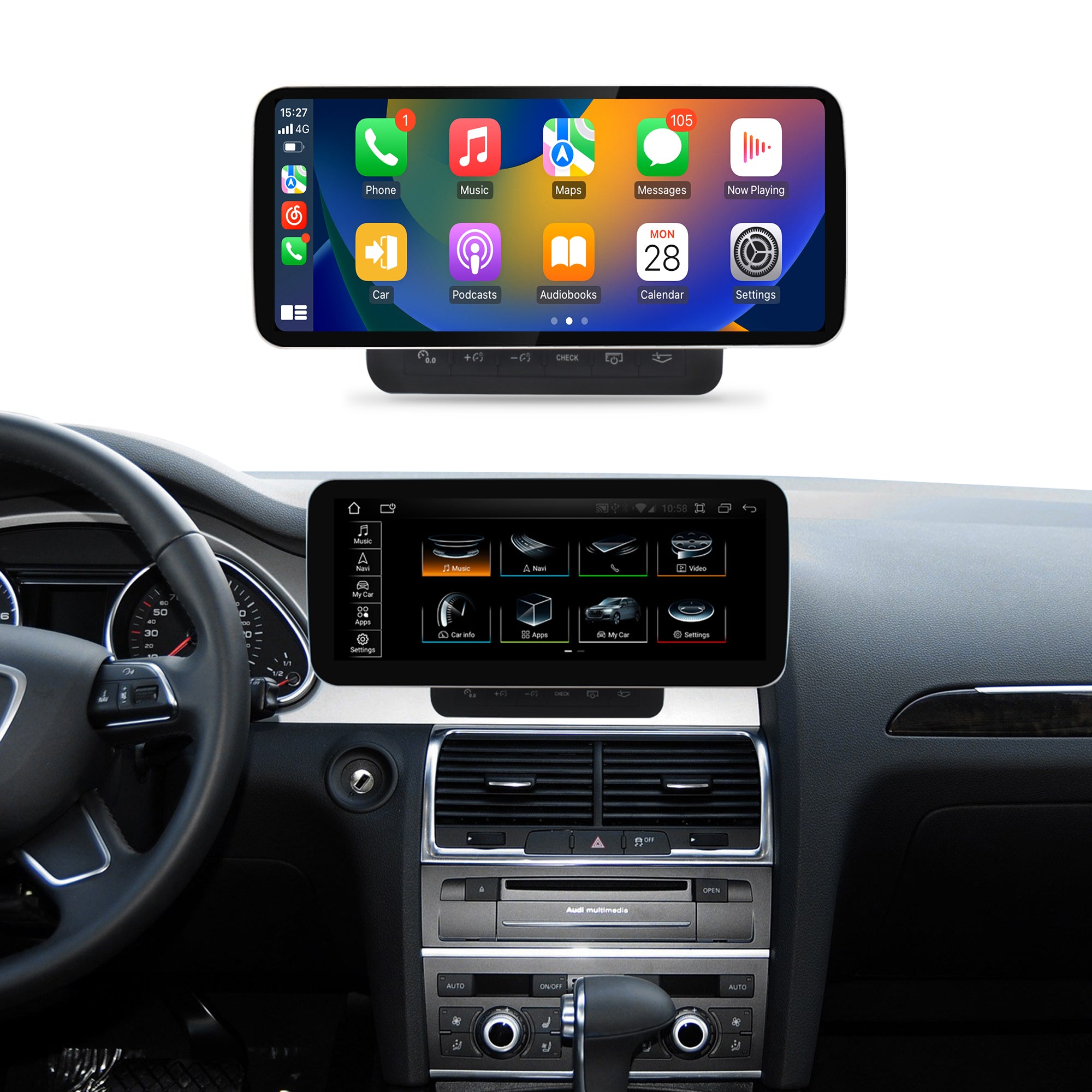 double din head unit with reversing camera