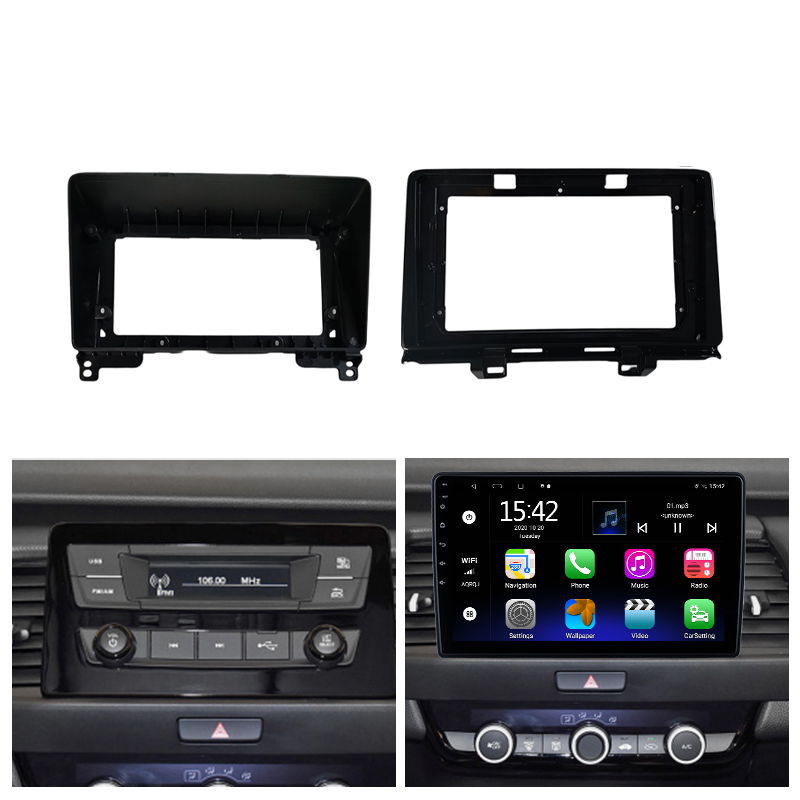 honda jazz car radio dash frame kit