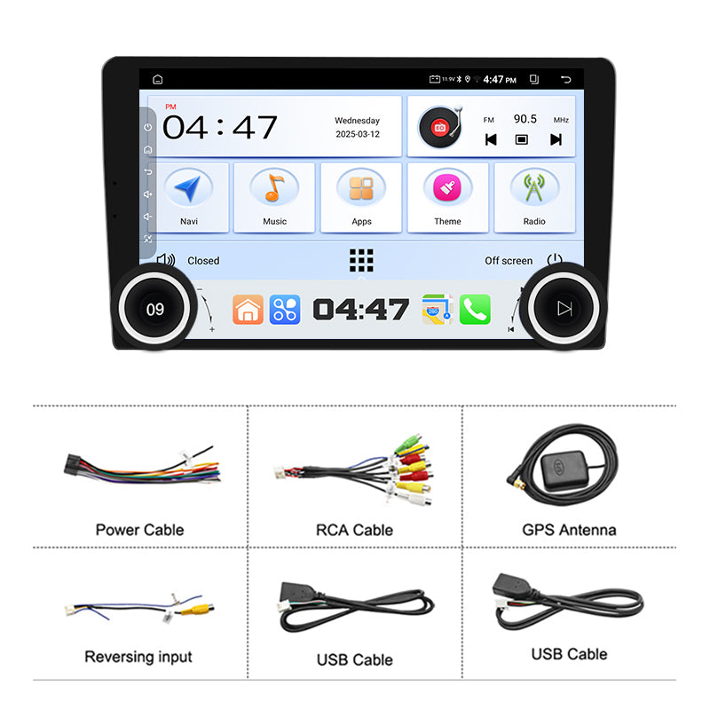 large screen double din head unit