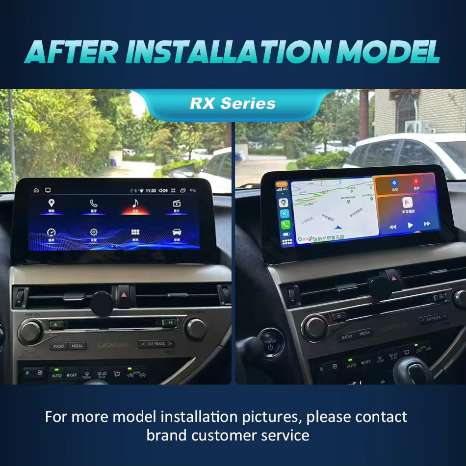 lexus rx 12.3 inch 2009-2014 car radio installtion