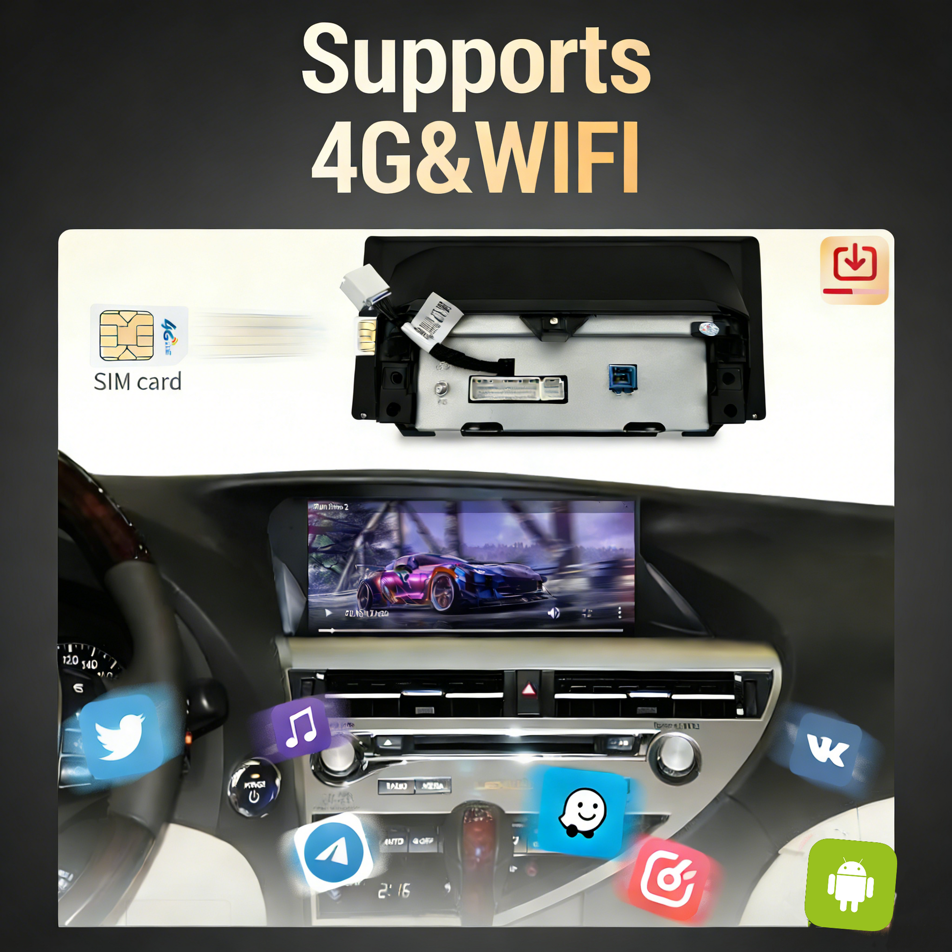 lexus rx Android mcxcarplayer head unit