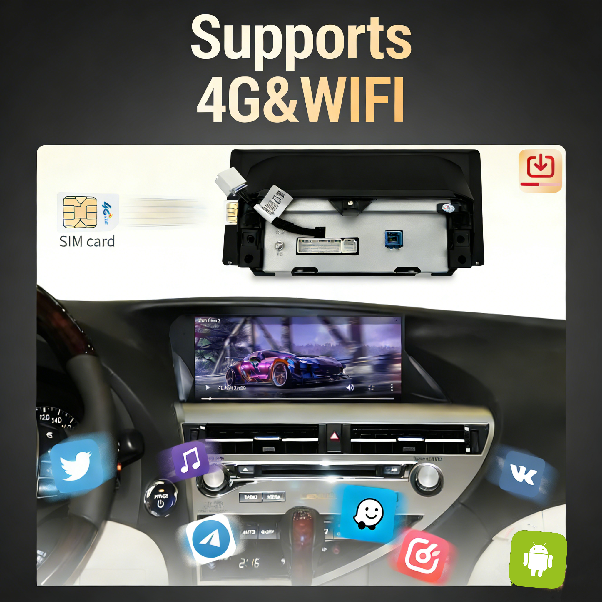 lexus rx Android mcxcarplayer head unit