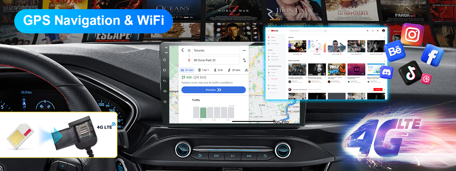 mcx carplayer head unit for a car