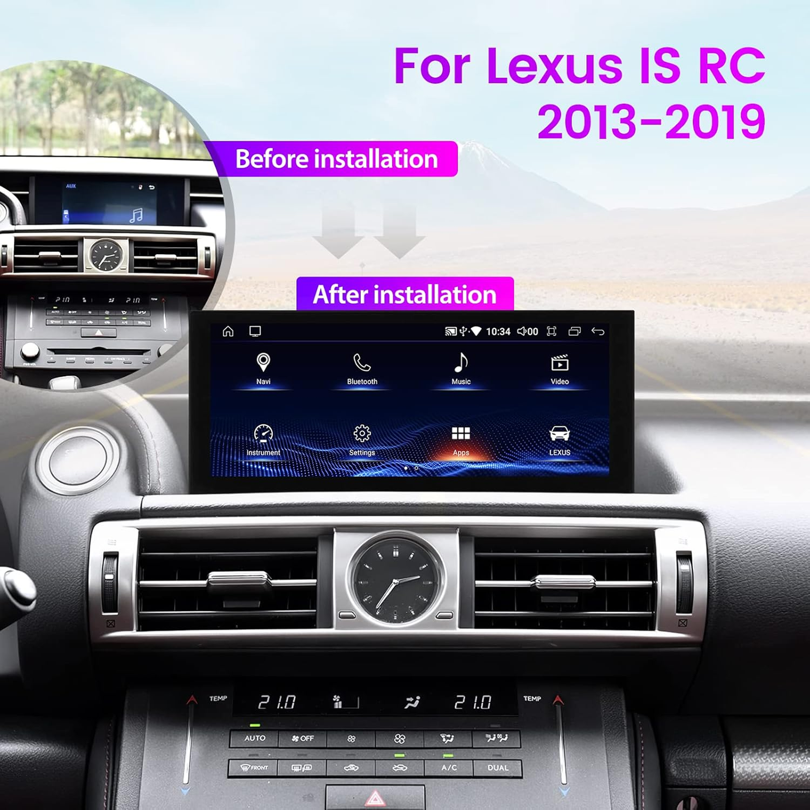 mcxcarplayer 2018 lexus is350 head unit