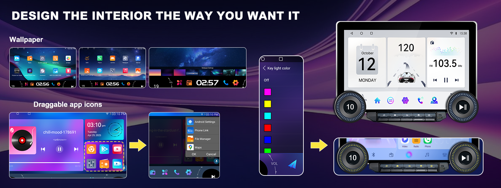 mcxcarplayer double din car dvd player wholesaler