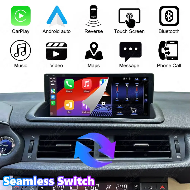 mcxcarplayer lexus ct200h aftermarket navigation head unit