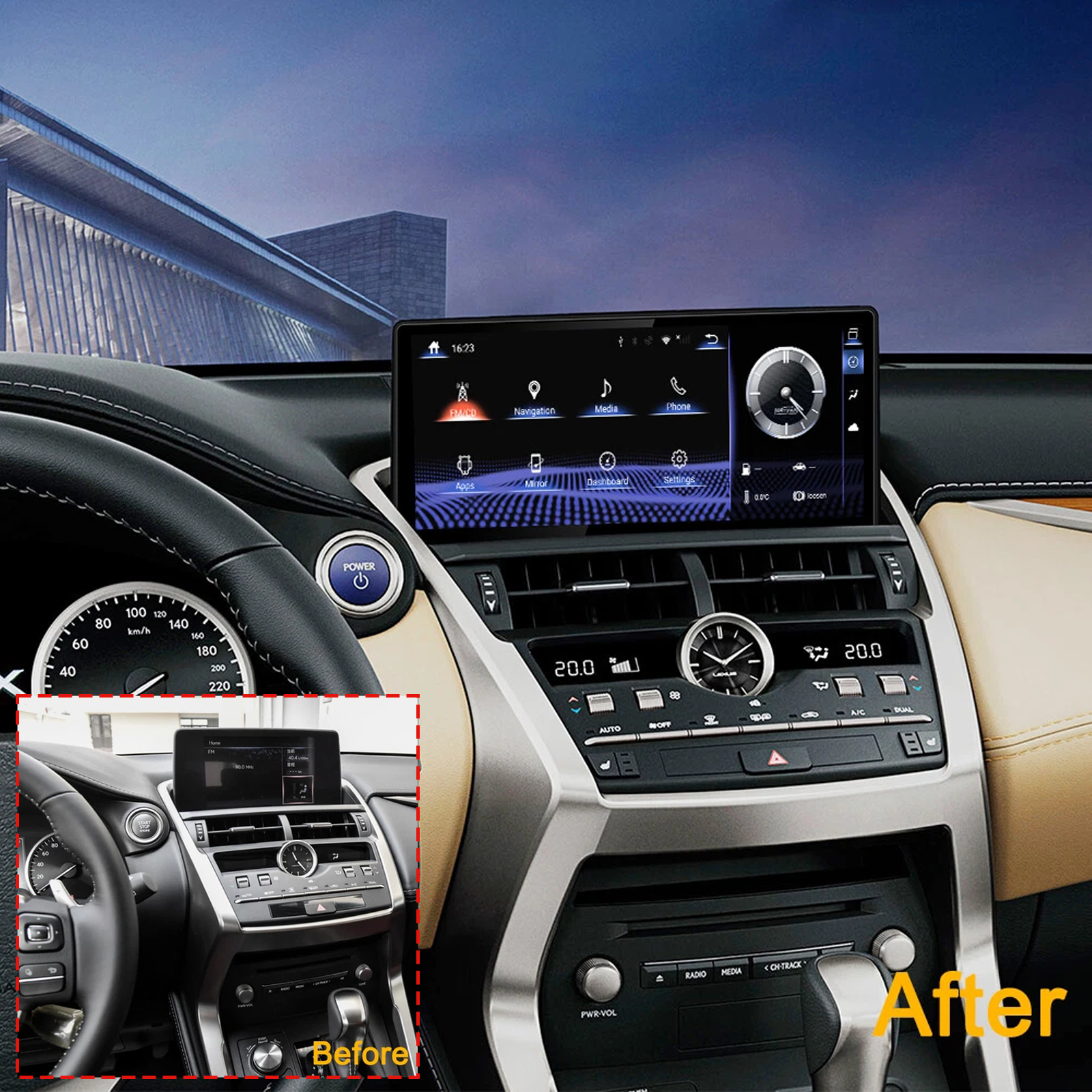 mcxcarplayer lexus nx car Android radio