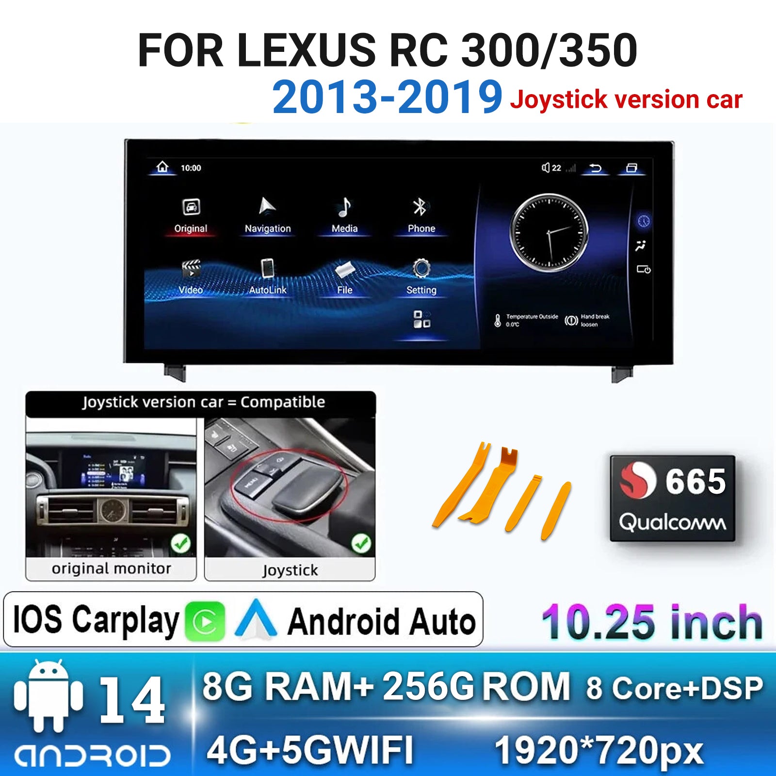 mcxcarplayer lexus rc car head unit