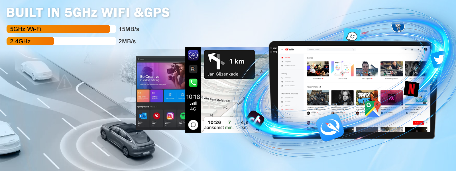 mcxcarplayer touch screen android for car 