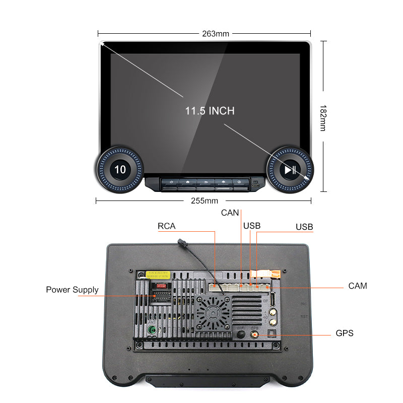 single din head unit android auto