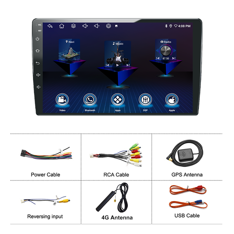 universal touch screen car radio android