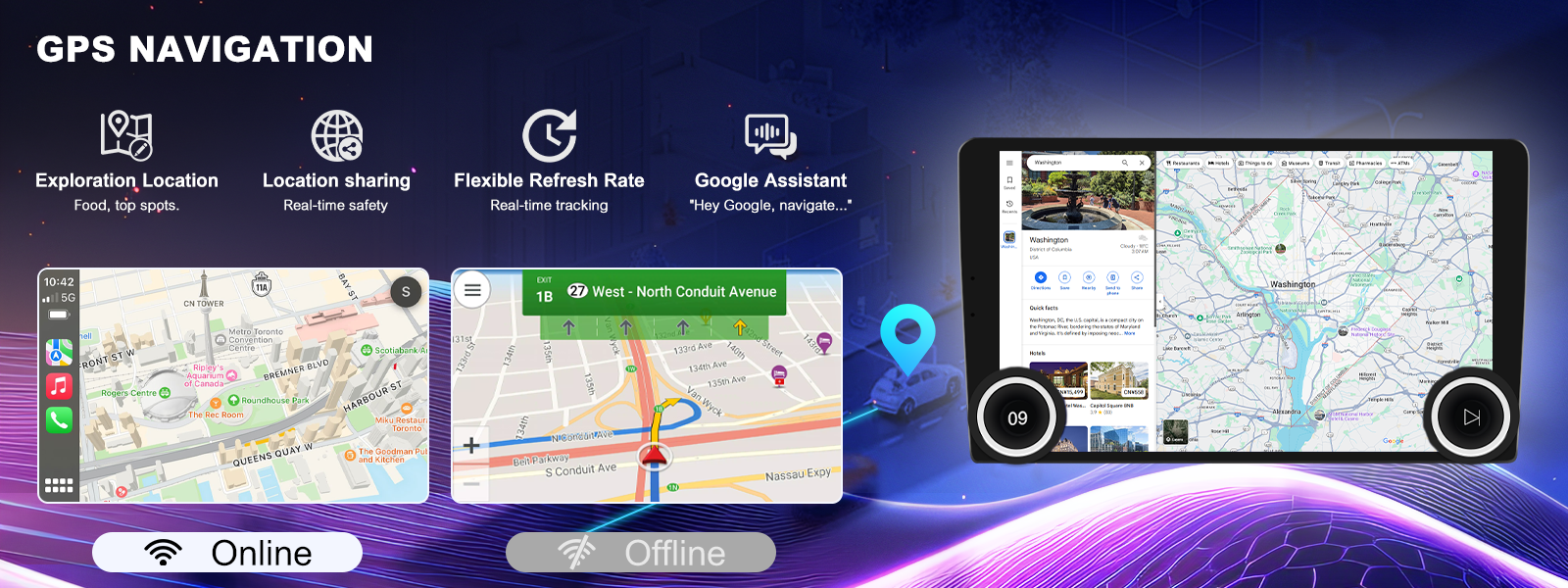  wireless android auto double din Chinese